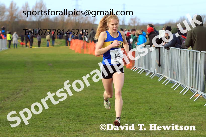 Womens under-20s 2022 Northern Cross Country Champs., Pontefract. Photo: David T. Hewitson/Sports for All Pics